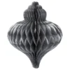 Waben-Zwiebeln zum Aufhängen, 8,5 cm x 7 cm, 6 Stück, altsilber