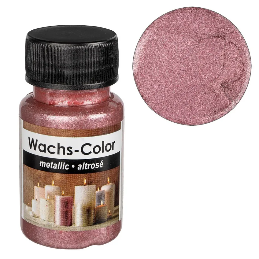 Wachs-Color, metallic, altrosé, 50ml