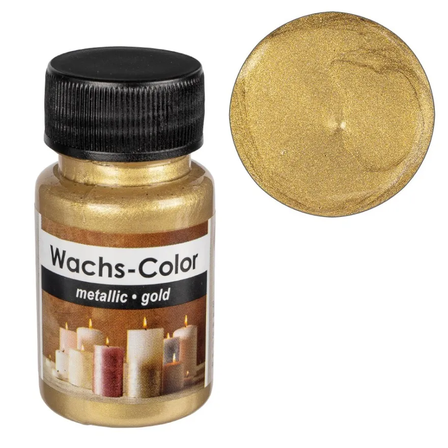 Wachs-Color, metallic, gold, 50ml