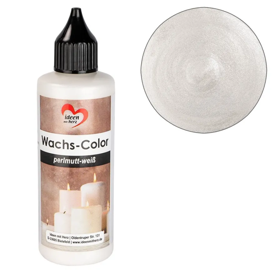 Wachs-Color, perlmutt-weiß, 90ml