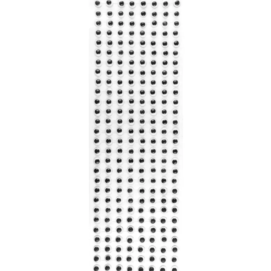 Wackelaugen, selbstklebend, 8mm Ø, schwarz, 670 Stück