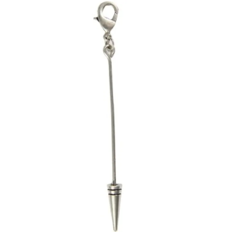 Wechselstäbe, 5cm, 5 Stück, silber patiniert