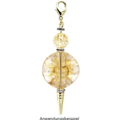 Wechselstäbe, Design 1, 7cm, Spitzenform: Kegel, hellgold, 5 Stück