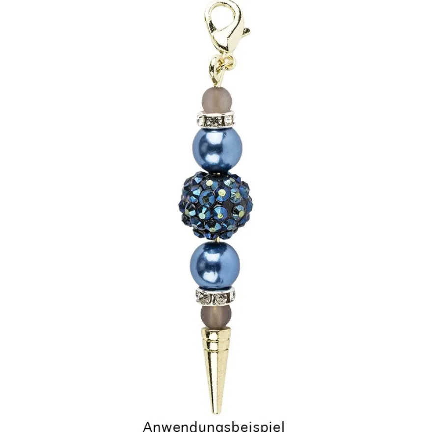 Wechselstäbe, Design 1, 7cm, Spitzenform: Kegel, hellgold, 5 Stück