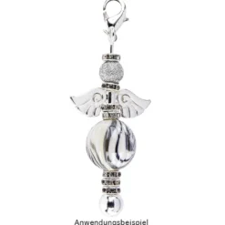 Wechselstäbe, Design 2, 6cm, Spitzenform: Kugel, silber, 5 Stück