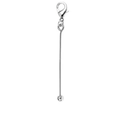 Wechselstäbe, Design 3, 5,7cm, Spitzenform: Kugel, silber, 5 Stück