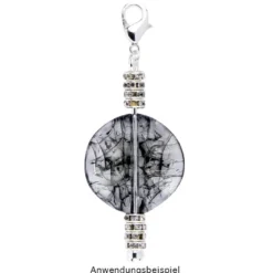 Wechselstäbe, Design 3, 5,7cm, Spitzenform: Kugel, silber, 5 Stück