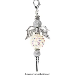 Wechselstäbe, Design 1, 7cm, Spitzenform: Kegel, silber, 5 Stück