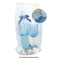 Weingläser in Kristalloptik, Ø 7cm, 16,7cm hoch, transparent, lebensmittelecht, 2 Stück