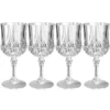 Weingläser in Kristalloptik, Ø 7cm, 16,7cm hoch, transparent, lebensmittelecht, 4 Stück