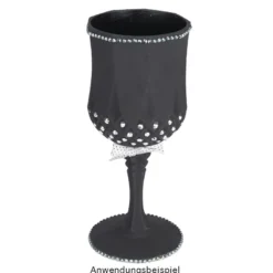 Weingläser in Kristalloptik, Ø 7cm, 16,7cm hoch, transparent, lebensmittelecht, 4 Stück