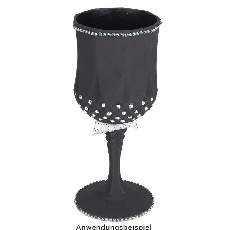 Weingläser in Kristalloptik, Ø 7cm, 16,7cm hoch, transparent, lebensmittelecht, 4 Stück
