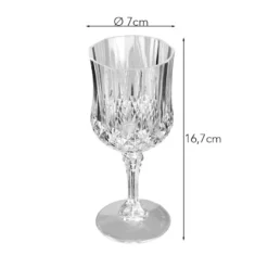 Weingläser in Kristalloptik, Ø 7cm, 16,7cm hoch, transparent, lebensmittelecht, 4 Stück