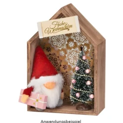 Wichtel, flach, zum Aufnähen oder Aufkleben, 14cm hoch, verschiedene Designs, 5 Stück