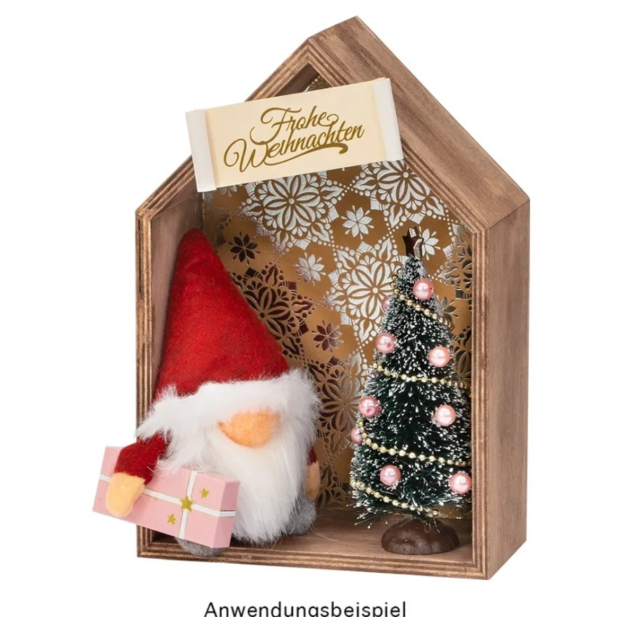 Wichtel, flach, zum Aufnähen oder Aufkleben, 14cm hoch, verschiedene Designs, 5 Stück