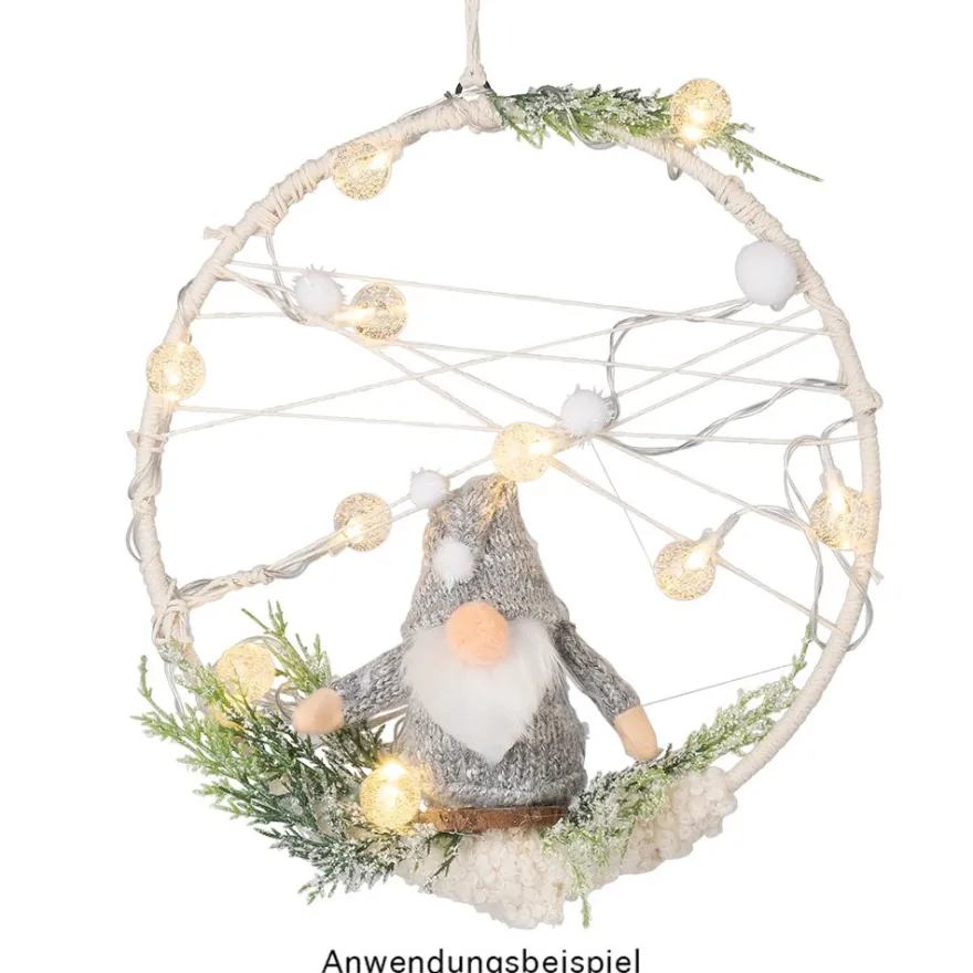 Wichtel, flach, zum Aufnähen oder Aufkleben, 14cm hoch, verschiedene Designs, 5 Stück