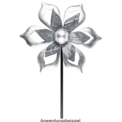 Windrad Design 5, Ø 22cm, Höhe 82cm, schwarz