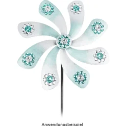Windrad Design 2, Ø 29cm, Höhe 107cm, schwarz