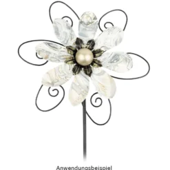 Windrad Design 3, Ø 29,5cm, Höhe 107cm, schwarz