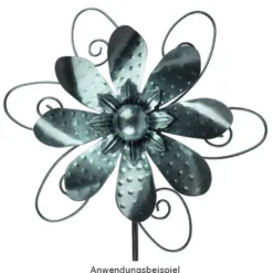 Windrad Design 3, Ø 29,5cm, Höhe 107cm, schwarz