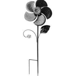 Windrad Design 6, Ø 18cm, Höhe 50cm, schwarz