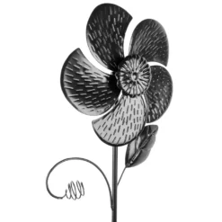 Windrad Design 6, Ø 18cm, Höhe 50cm, schwarz