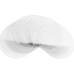 Windradfolien-Scheiben, Ø 14cm, transparent, 500µ, 20 Stück