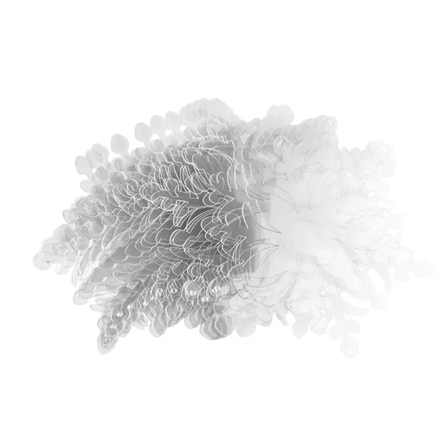 Windradfolien-Scheiben, Eiskristall 3, 17cm x 15cm, transparent, 500µ, 20 Stück