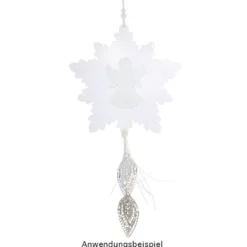 Windradfolien-Scheiben, Eiskristall 1, 16cm x 15,5cm, transparent, 500µ, 20 Stück