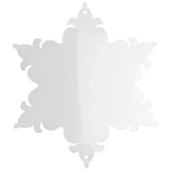 Windradfolien-Scheiben, Eiskristall 2, 16cm x 13,9cm, transparent, 500µ, 20 Stück
