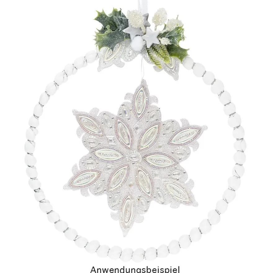 Windradfolien-Scheiben, Eiskristall 2, 16cm x 13,9cm, transparent, 500µ, 20 Stück