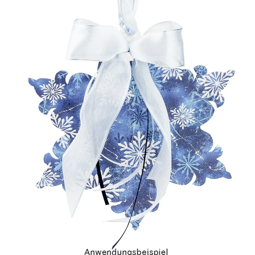 Windradfolien-Scheiben, Eiskristall 2, 16cm x 13,9cm, transparent, 500µ, 20 Stück