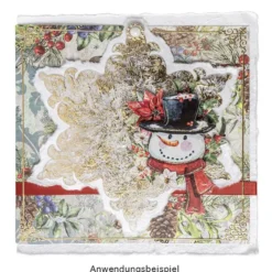 Windradfolien-Scheiben, Eiskristall 2, 16cm x 13,9cm, transparent, 500µ, 20 Stück