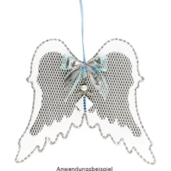 Windradfolien-Scheiben, Flügel, 20cm x 22,4cm, transparent, 500µ, 20 Stück