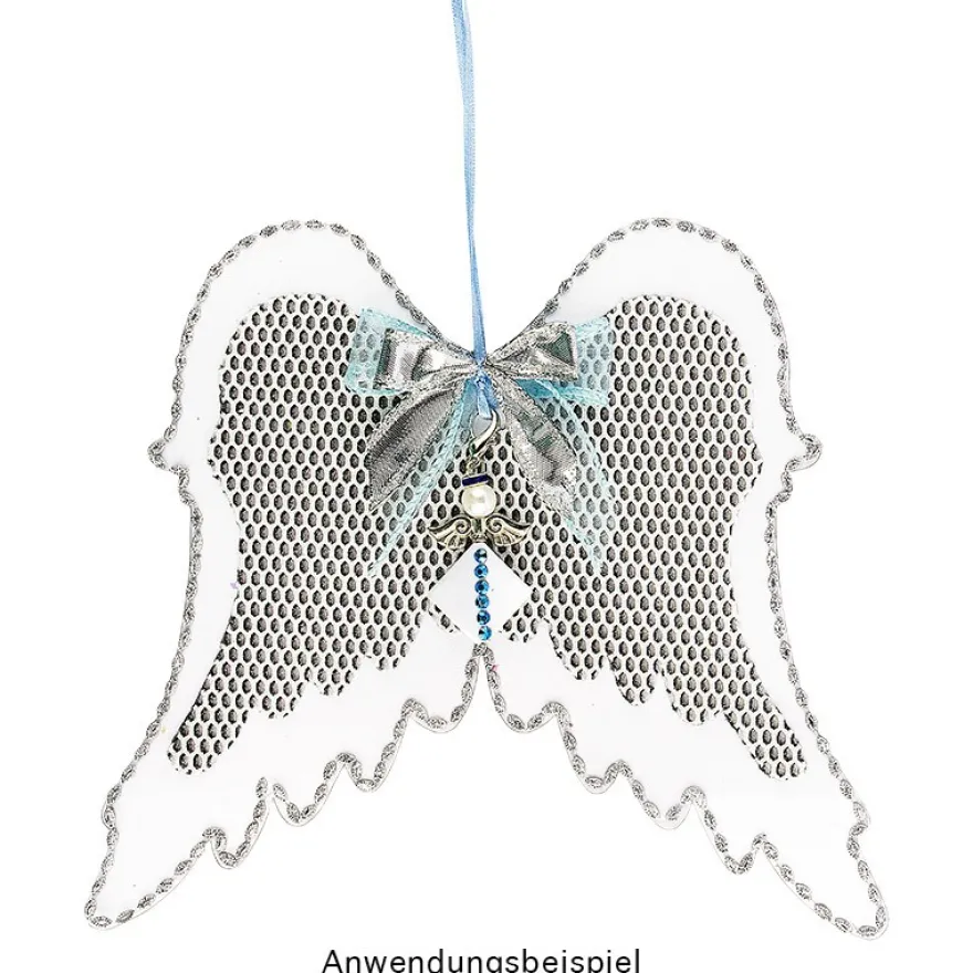 Windradfolien-Scheiben, Flügel, 20cm x 22,4cm, transparent, 500µ, 20 Stück