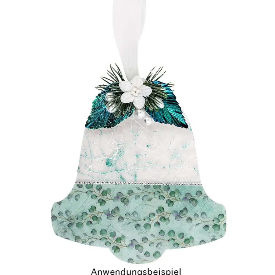 Windradfolien-Scheiben, Glocke, 16cm x 15,3cm, transparent, 500µ, 20 Stück