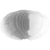 Windradfolien-Scheiben, Herz, 16cm x 16cm, transparent, 500µ, 20 Stück