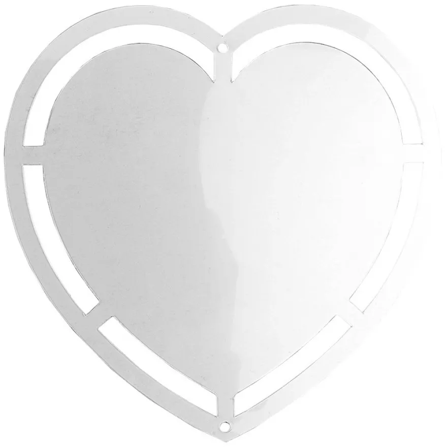 Windradfolien-Scheiben, Herz, 16cm x 16cm, transparent, 500µ, 20 Stück