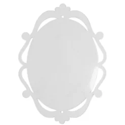 Windradfolien-Scheiben, mit Stanzornamentik, Oval 1, 13,8cm x 19cm, 500µ, transparent, 20 Stück
