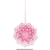 Windradfolien-Scheiben, mit Stanzornamentik, Blume, Ø 16cm, 500µ, transparent, 20 Stück