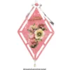 Windradfolien-Scheiben, mit Stanzornamentik, Raute, 15,1cm x 23,6cm, 500µ, transparent, 20 Stück