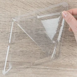 Windradfolien-Scheiben, mit Stanzornamentik, Raute, 15,1cm x 23,6cm, 500µ, transparent, 20 Stück