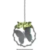 Windradfolien-Scheiben, Schmetterling, 16cm x 14,5cm, transparent, 500µ, 20 Stück