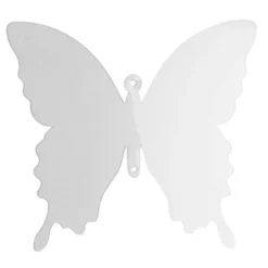 Windradfolien-Scheiben, Schmetterling, 16cm x 14,5cm, transparent, 500µ, 20 Stück