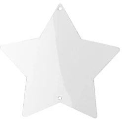 Windradfolien-Scheiben, Stern, 16,8cm x 16cm, 13,6cm x 13 cm, 500µ, 20 Stück