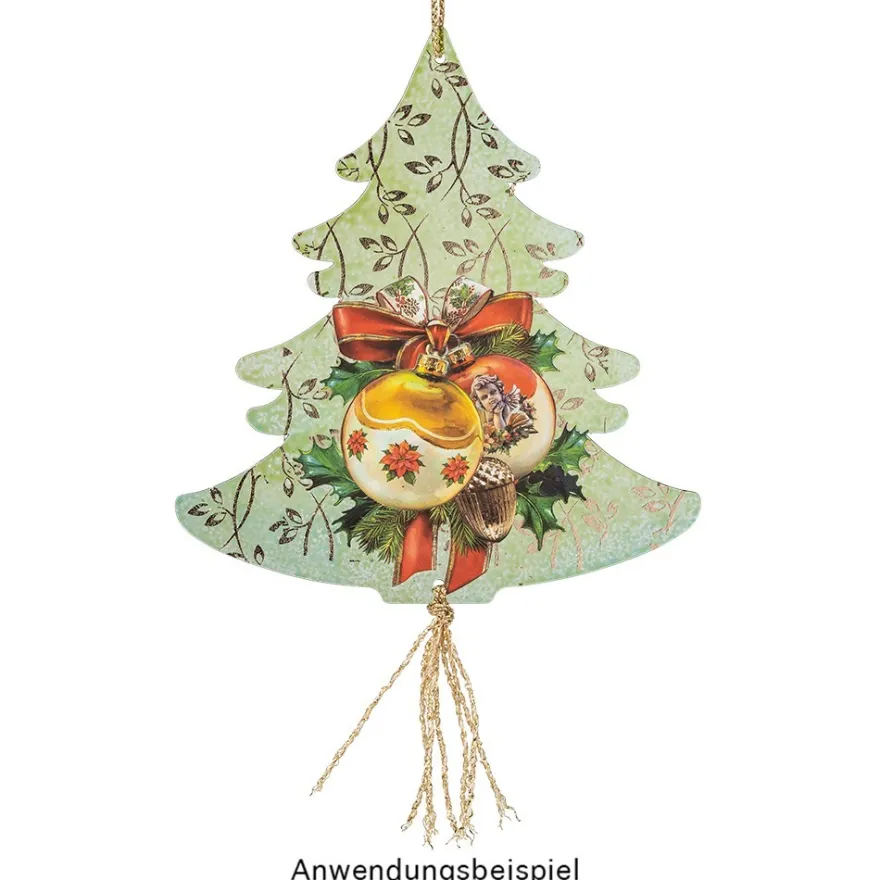 Windradfolien-Scheiben, Tanne, 16cm x 14,5cm, transparent, 500µ, 20 Stück