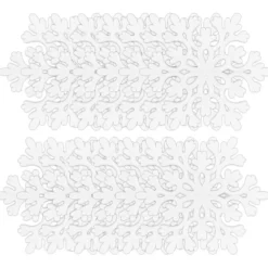 Winter-Deko, Rohling, Eiskristall 1, Ø 9,5cm, weiß, 14 Stück