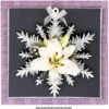 Winter-Deko, Rohling, Eiskristall 4, Ø 13cm, weiß, 6 Stück