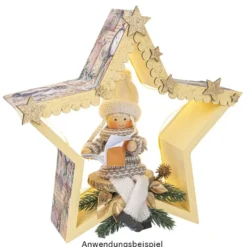 Winter-Püppchen, Amelie 6, 17cm hoch, 2 Stück