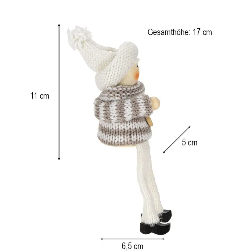 Winter-Püppchen, Amelie 6, 17cm hoch, 2 Stück